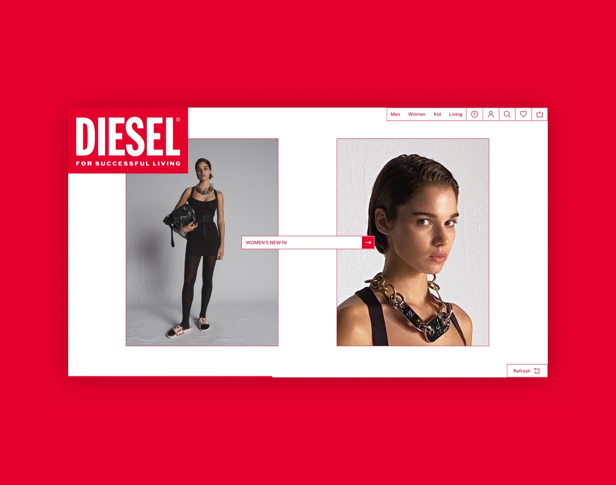 Diesel homepage banner